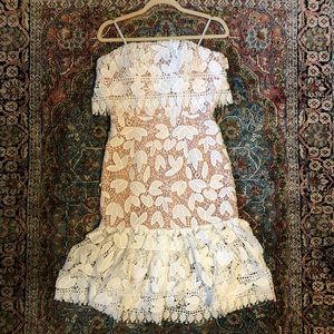 NWT JARLO Two-Tone Lace Dress